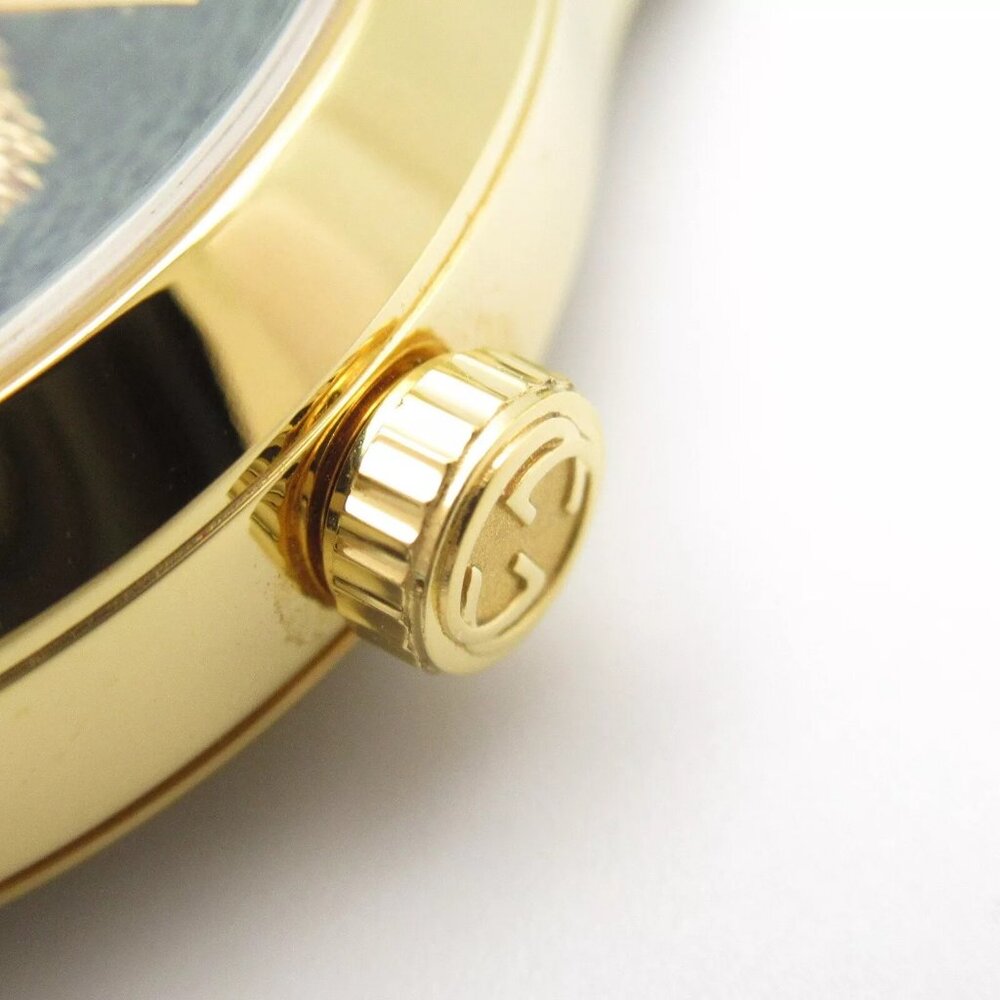 GUCCI G timeless Wrist Watch Quartz Gold Plated Nylon Used mens - Picture 7 of 14